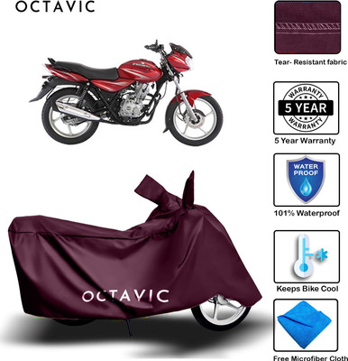AUTOCAD Waterproof Two Wheeler Cover for Bajaj(Discover 125 DTS-i, Maroon)