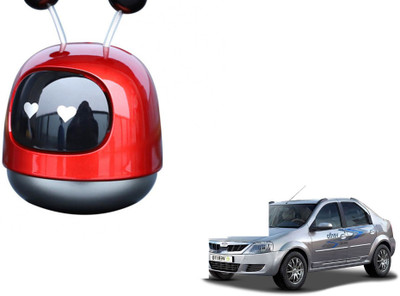 SEMAPHORE Natural Diffuser Cute Robot Car Perfume Alloy(Red) For Mahindra E Verito(30 ml)