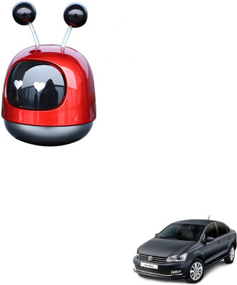 SEMAPHORE Natural Car Freshener Diffuser Cute Robot Car Perfume Alloy(Red) For Volkswagen Vento(30 ml)
