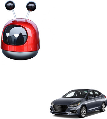 SEMAPHORE Natural Diffuser Cute Robot Car Perfume Alloy(Red) For Hyundai Accent(30 ml)