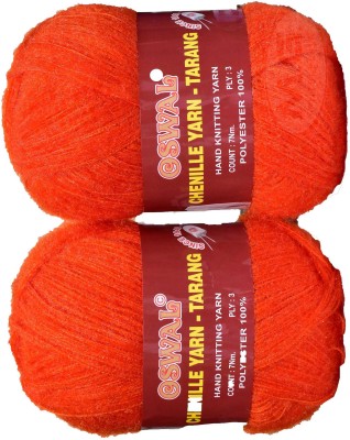 Simi Enterprise Represents Oswal 3 Ply Knitting Yarn Wool, Deep Orange 300 gm Art-HEH