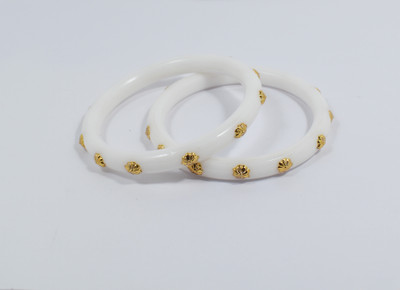 SATTIK Copper Gold-plated Bangle Set(Pack of 2)