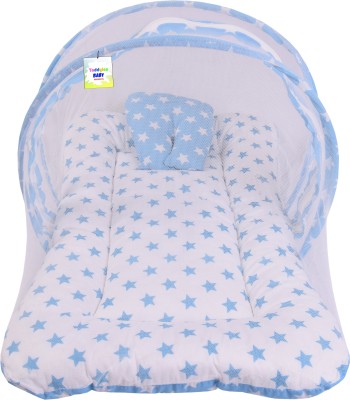 Toddylon Cotton Baby Bed Sized Bedding Set(Blue)