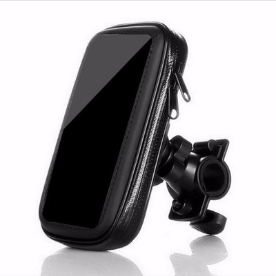 RHONNIUM Waterproof Smartphone Mobile Phone Holder Stand bike Bicycle Motorcycle Gps Bike Mobile Holder(Black)