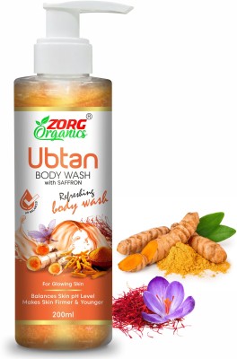 Zorg Organics Ubtan Body Wash with Turmeric & Saffron for Glowing Skin(200 ml)