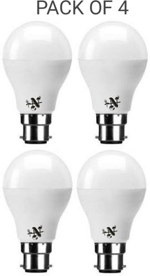 NEW INDIA LIGHTING 9 W Basic Standard B22 LED Bulb(White, Pack of 4)