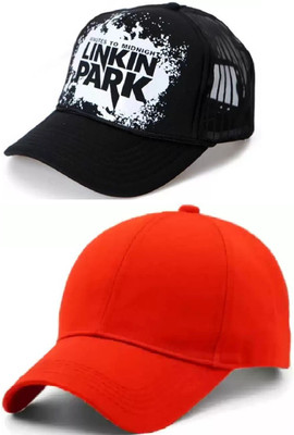 RD YTR Embellished, Solid, Self Design, Printed Sports/Regular Cap Cap(Pack of 2)