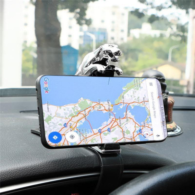 RHONNIUM Car Mobile Holder for Dashboard(Silver)