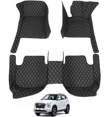 Auto Hub Leatherite 7D Mat For  Hyundai Creta(Black)