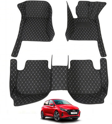 Auto Hub Leatherite 7D Mat For  Hyundai i20(Black)