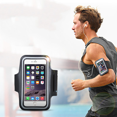 RHONNIUM Arm Band Case for Mobiles(Black, Waterproof, Pack of: 1)