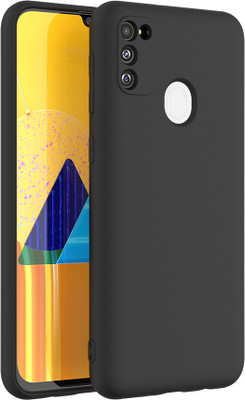 KartV Back Cover for Samsung Galaxy M30s, Samsung Galaxy M21, Samsung M30s(Black, Camera Bump Protector, Pack of: 1)