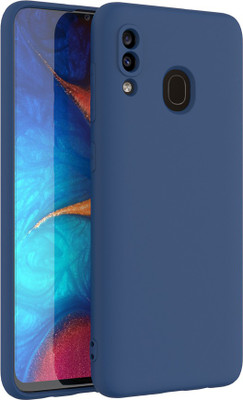 Bonqo Back Cover for Samsung Galaxy A20, Samsung Galaxy A30, Samsung Galaxy M10S(Blue, Camera Bump Protector, Pack of: 1)