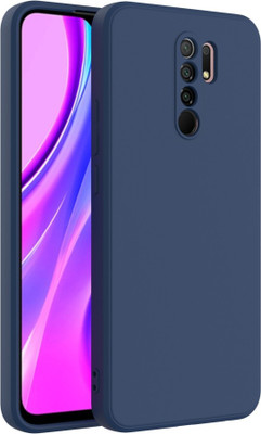 Bonqo Back Cover for Poco M2, Mi Redmi 9 Prime, Redmi 9 Prime(Blue, Camera Bump Protector, Pack of: 1)