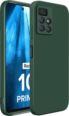 Winble Bumper Case for Redmi 10 Prime back cover, Mi Redmi 10 Prime back case, Original liquid silicone case(Green, Camera Bump Protector, Silicon, Pack of: 1)