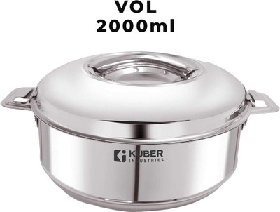 KUBER INDUSTRIES Stainless Steel Serving Casserole with Lid (2000 ml) Serve Casserole(2000 ml)
