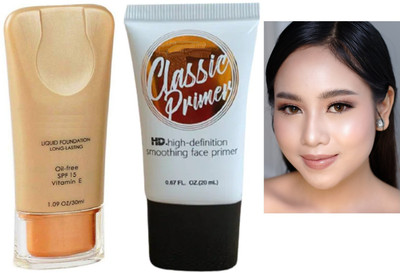 tanvi27 Oil Free Long Lasting Liquid Foundation & GEL PRIMER(2 Items in the set)