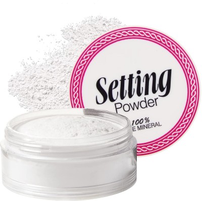 GFSU Matte white loose powder for every skin tone Compact(WHITE, 10 g)