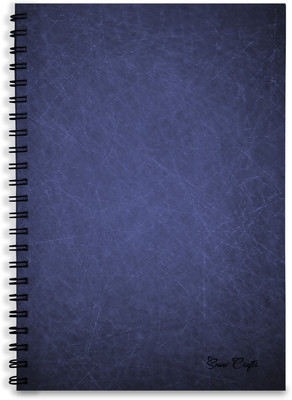 snow crafts Wiro Bound A4 Notebook Single ruled 100 Pages(BLUE SD)