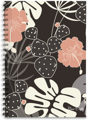 snow crafts WIRO BOUND A4 Notebook Single ruled 100 Pages(Multicolor)
