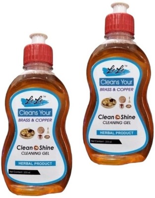 Lele CleanOShine Cleaning Gel For Brass and Copper 2x225ml A-22 Dish Cleaning Gel(None, 2 x 112.5 ml)