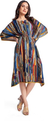 Kalasia Women Kaftan Multicolor Dress