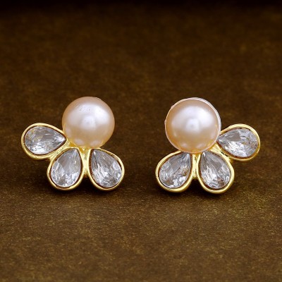 Estele Earrings Pearl Alloy Stud Earring