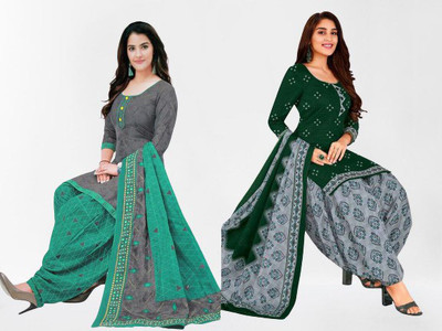 Aumki Crepe Printed Salwar Suit Material