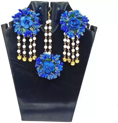Ratson Fabric Blue Jewellery Set(Pack of 1)