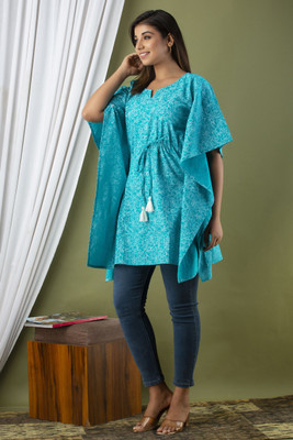 SHYAM SHIVAM CREATIONS Printed Rayon Women Kaftan