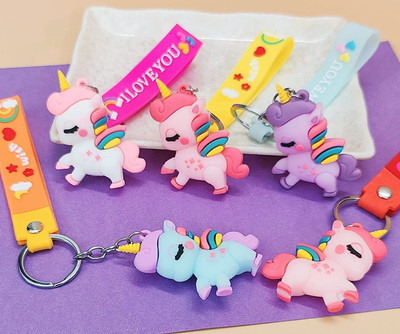 AMANVANI unicorn key ring for kids unicorn key chain for bag Key Chain