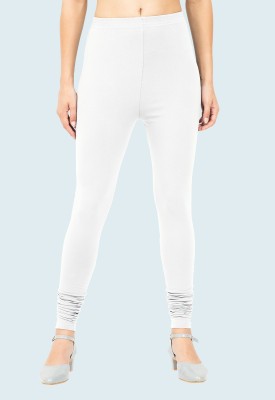 popolo Churidar  Western Wear Legging(White, Solid)