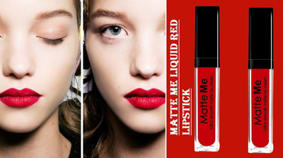 KA-KAIASHA |Non-Transfer| Waterproof| Smudge-Proof|Longlasting|12ML (PACK OF -2_)(RED, 12 ml)