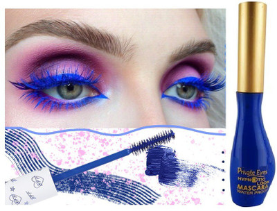 YAWI Perfect For Every Eye Lash Eye Make Up Look Blue Color Mascara 10 ml(Blue)