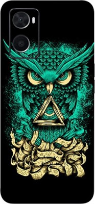 AsSkin Oppo A76 Mobile Skin(Ultra Super Angry Owl With High Gloss Finish).)