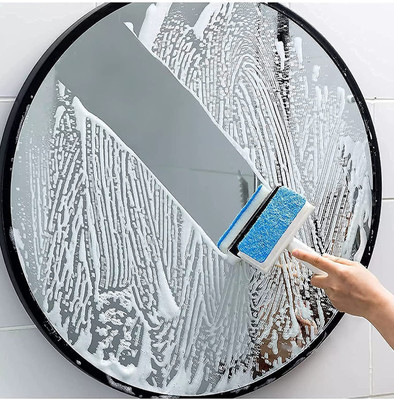 LikeEnterprise 2 IN 1 GLASS WIPER CLEANING BRUSH Plastic Wet and Dry Brush(Blue)