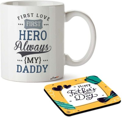 FirseBUY First Love, First Hero Always My Daddy Printed Ceramic Coffee Mug(325 ml)