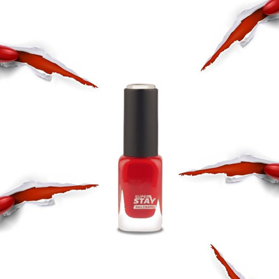 THTC New Smooth or Perfect Finish Quick-dry Formulated Dull Matte Red nail Polish RD