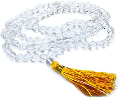 RATAN BAZAAR Adjustable Sphatik beads Mala for girls Crystal Stone Chain