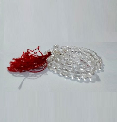 RATAN BAZAAR Adjustable Sphatik beads Mala for girls Crystal Stone Chain