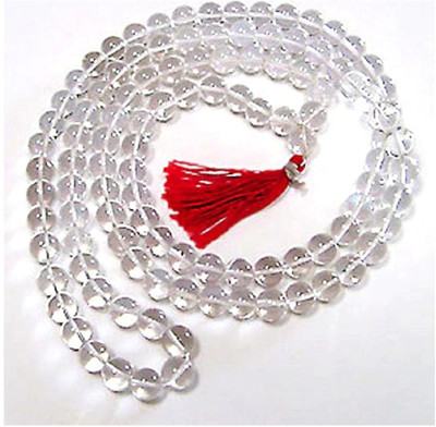 RATAN BAZAAR Sphatik Beads Mala for Women Crystal Stone Chain