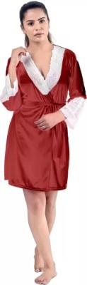 Embrave Women Robe(Maroon)