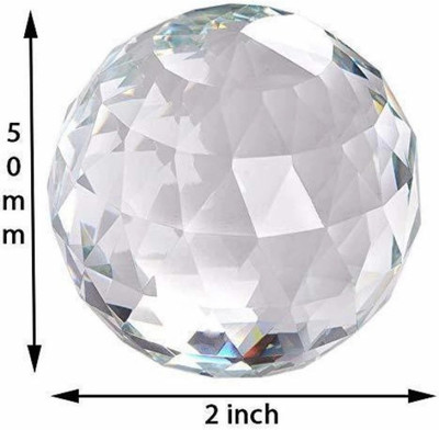 R K SALES G-1001 Glass Paper Weights  with Clear(Set Of 1, Transparent)