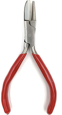 HOUF Round & Flat Forming Plier with Nylon Jaw Multipurpose Plastic Coated Round Nose Plier(Length : 5 inch)