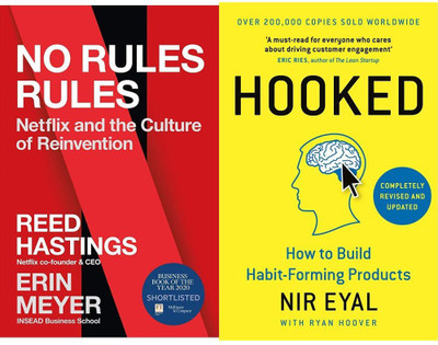 No Rules Rules: Netflix And The Culture Of Reinvention + HOOKED: How To Build Habit-Forming Products (Set Of 2books)(Paperback, REED HASTINGS, NIR EYAL) No Rules Rules: Netflix And The Culture Of Reinvention + HOOKED: How To Build Habit-Forming Products (Set Of 2books)(Paperback, REED HASTINGS, NIR EYAL)