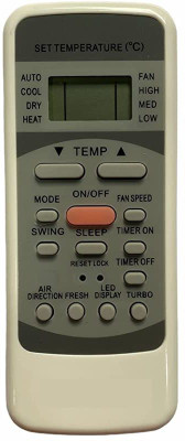 Haimac AC Remote No. 78K Compatible with Remote Control Godrej AC Remote Controller(White)