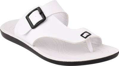 Pu Pine Comfortable Trending Latest Premium Slippers Men White