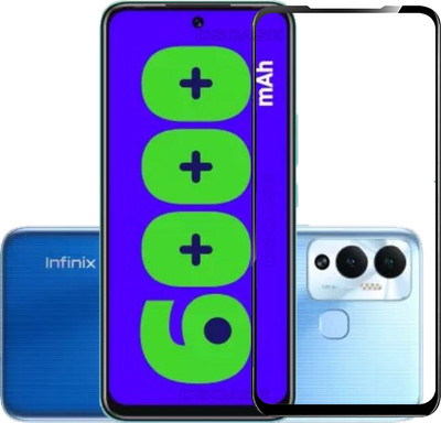 DSCASE Edge To Edge Tempered Glass for Infinix HOT 12 Play(Pack of 1)