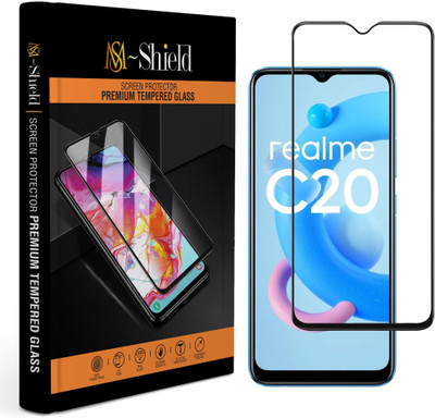 MS-Shield Edge To Edge Tempered Glass for Realme C20(Pack of 1)