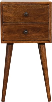 Artisan Furniture Solid Wood Bedside Table(Finish Color - Brown, DIY(Do-It-Yourself))